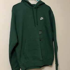 Nike Men's Dark Green Pullover Hoodie